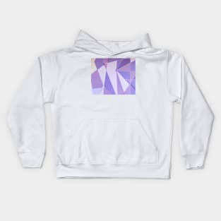 Purple Geometric Shape Kids Hoodie